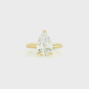 14K Yellow Gold Lab Diamond Signature Solitaire Engagement Ring