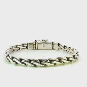 925 Sterling Silver Bynzantine Cuban Bali Bracelet