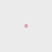 14K Yellow Gold Martini Set Natural Round Cut Pink Sapphire Stud Earring