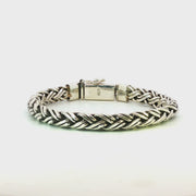 925 Sterling Silver Heavy Braid Bali Bracelet