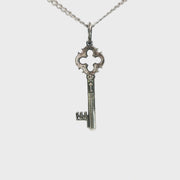 Sterling Silver 13th Century Iron Key Necklace