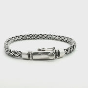 925 Sterling Silver Wheat Bali Bracelet