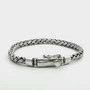 925 Sterling Silver Wheat Bali Bracelet