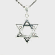 925 Sterling Silver Jonah Magen David Necklace